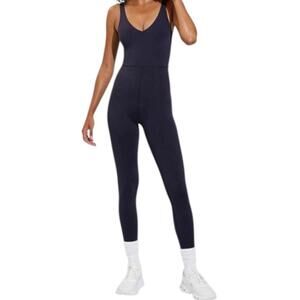 Left On Friday Plunge Playsuit Black Women’s Small One Piece Bodysuit Jumpsuit